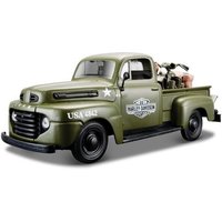 Maisto Ford F1 ´48 & Harley-Davidson WLA Flathead '42 1:24 Modellauto Maisto Ford F1 ´48 & Harley-Davidson WLA Flathead '42 1:24 Modellauto von Maisto