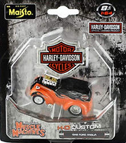 Maisto 1948 Ford Anglia Harley Davidson Custom, Muscle Machines 1:64 von Maisto