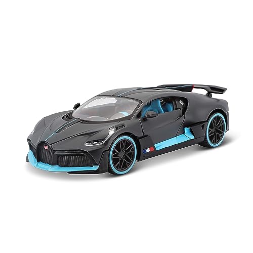 Maisto 31526-00000002 531526 Bugatti Divo Modellauto im Maßstab 1:24, dunkelgrau, 20 cm, Schwarz von Maisto