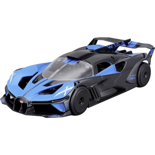 Maisto Bugatti Bolide: Modellauto im Maßstab 1:24, Türen beweglich, blau (532911B) von Maisto