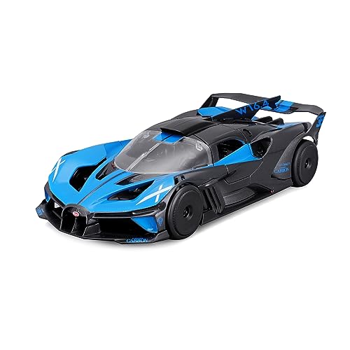 Maisto Bugatti Bolide: Modellauto im Maßstab 1:24, Türen beweglich, blau (532911B) von Maisto