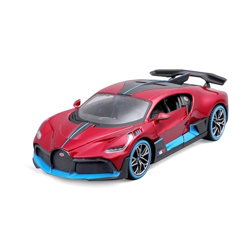 Maisto Bugatti Divo: Modellauto im Maßstab 1:24, Türen beweglich, rot (531526R) von Maisto