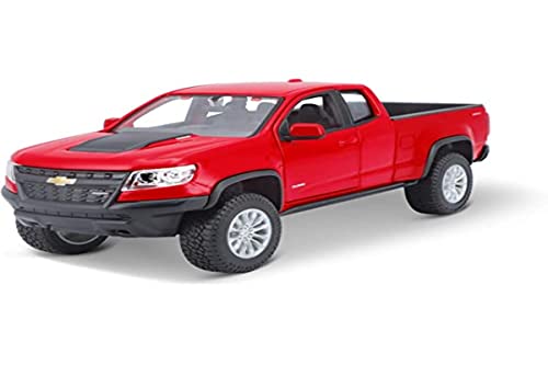 Maisto Chevrolet Colorado ZR2 (2017): Modellauto im Maßstab 1:27, Türen zum Öffnen, 20 cm, rot (531517) von Maisto