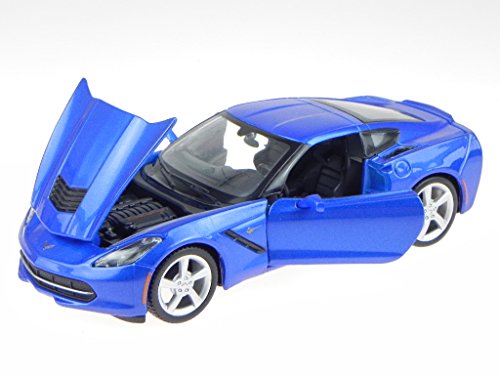 Chevrolet Corvette C7 Stingray 2014 blau Modellauto 31505 Maisto 1:24 von koenig-tom