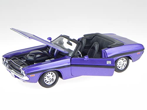 Dodge Challenger R/T Cabrio 1970 violett Modellauto 31264 Maisto 1:24 von koenig-tom