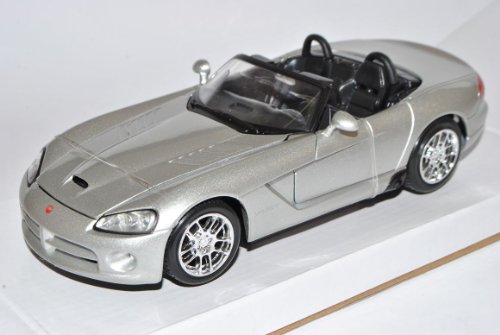 Maisto Dodge Viper SRT-10 Cabrio Silber 2002-2010 2. Generation 1/24 Modell Auto von Maisto