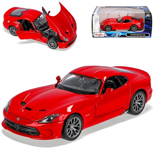 Maisto Dodge Viper SRT GTS normal Rot Coupe Ab 2013 3. Generation 1/24 Modell Auto von Maisto