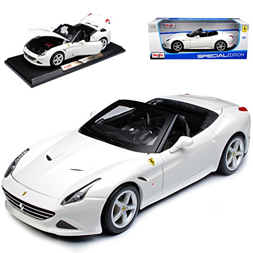 Maisto Ferrari California T Cabrio Weiss 1/18 Modell Auto von Maisto