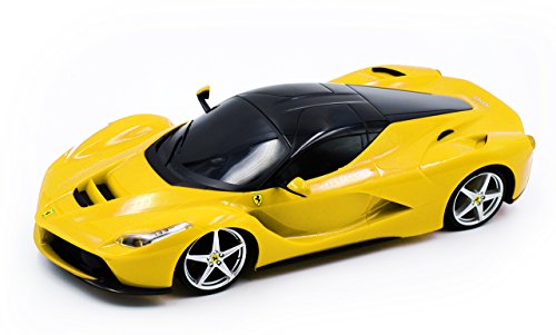 Maisto Ferrari Laferrari - mit licht und Sound - Gelb 1/24 Modell Auto mit individiuellem Wunschkennzeichen von Maisto