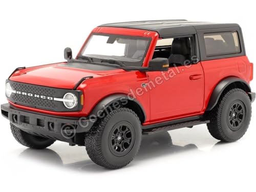 Maisto 531456 Ford Bronco Wildtrak Modellauto im Maßstab 1 18, rot von Maisto