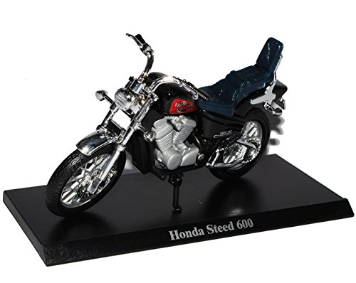 Maisto Hon-da Steed 600 Schwarz Mit Sockel 1/18 Modell Motorrad von Maisto