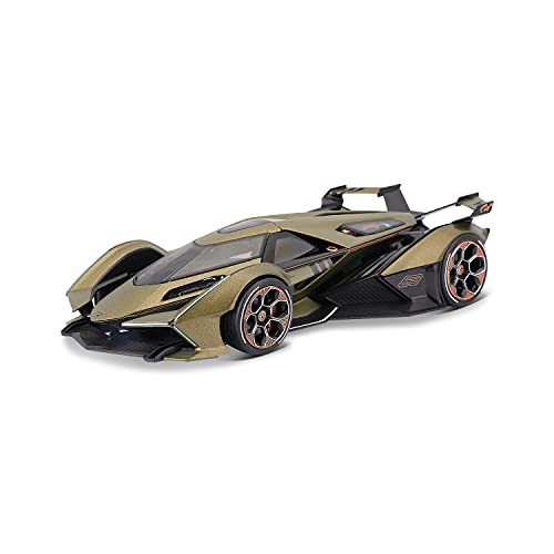 Maisto Lamborghini V12 Vision Grand Turismo: Modellauto im Maßstab 1:18, Kofferraum und Motorhaube beweglich, lenkbar, 26 cm, grün (536454) von Maisto