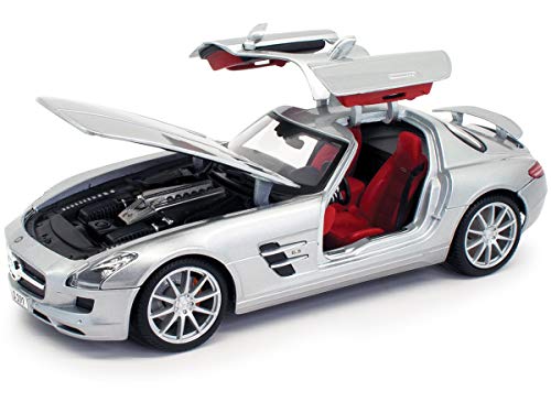 Maisto M31389 Mercedes-Benz SLS AMG Classic Super Car Druckguss-Modell, rot von Maisto