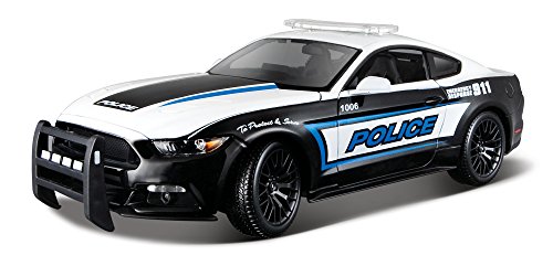 Maisto M31397 Polizei 1:18 Ford Mustang GT Police, Schwarz, Einheitsgröße von Maisto