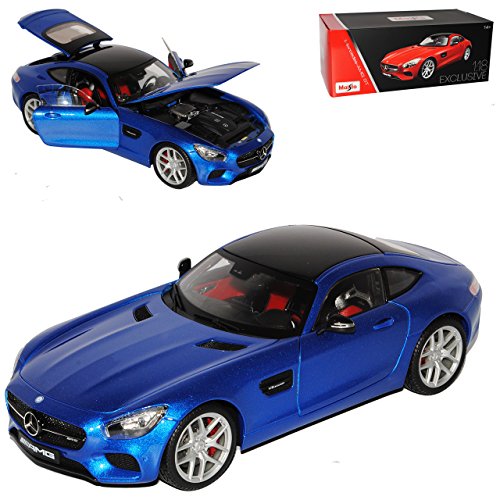 Maisto Mercedes-Benz AMG GT S Coupe Blau Metallic Ab 2014 Exclusive Collection 1/18 Modell Auto von koenig-tom