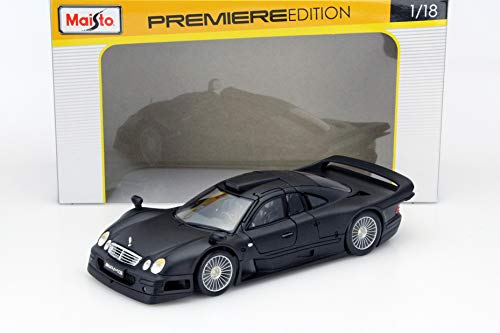 Maisto Mercedes-Benz CLK-GTR matt schwarz 1:18 von Maisto