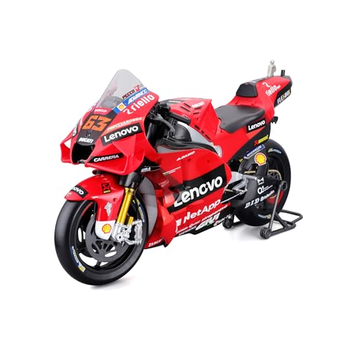 Maisto - Moto GP Racing - Ducati Lenovo 2022#63 Bagnaia - Nachbildung des Fahrzeugs im Maßstab 1:6 - Spielzeug für Kinder ab 8 Jahren, Rot/Red Maisto - Moto GP Racing - Ducati Lenovo 2022#63 Bagnaia - Nachbildung des Fahrzeugs im Maßstab 1:6 - Spielzeug für Kinder ab 8 Jahren, Rot/Red von Maisto