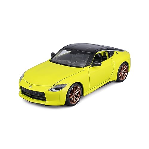 Maisto Nissan Z (2023): Modellauto im Maßstab 1:24, Türen beweglich, gelb (532904Y) von Maisto