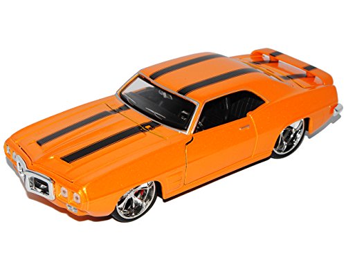 Maisto Pontiac Firebrd 1. Generation Coupe Orange Tuning 1967-1969 1/24 Modell Auto mit individiuellem Wunschkennzeichen von koenig-tom
