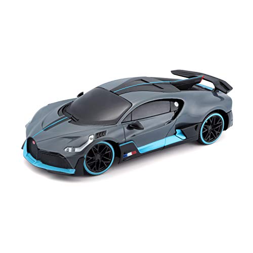 Maisto Tech R/C Bugatti Divo: Ferngesteuertes Auto im Maßstab 1:24, 2,4 GHz, mit Pistolengriff-Steuerung, ab 5 Jahren, 20 cm, grau (581515) von Maisto