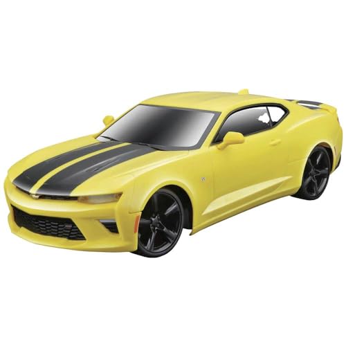 Maisto Tech R/C Chevrolet Camaro SS: Ferngesteuertes Auto im Maßstab 1:24, 2,4 GHz, mit Pistolengriff-Steuerung, ab 5 Jahren, 20 cm, gelb (581516) von Maisto