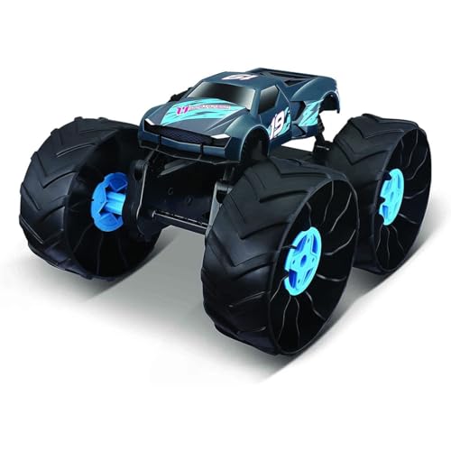 Maisto Tech R/C Cyklone AWT: Ferngesteuertes Fahrzeug mit luftlosen Reifen, 2,4 GHz Frequenz, mit Mini Pro-Fernbedienung, ab 5 Jahren, 24 cm, dunkelblau (581796) von Maisto