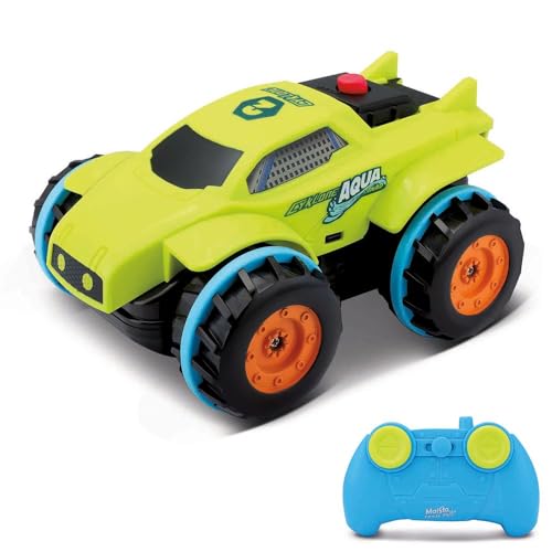 Maisto Tech R/C Cyklone Aqua Tread: Ferngesteuertes Fahrzeug, 2,4 GHz mit Stick-Controller, fährt zu Wasser und auf Land, ab 5 Jahren, 16 cm, rot (582142) von Maisto