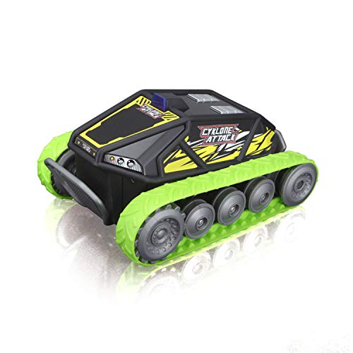 Maisto Tech R/C Cyklone Attack: Ferngesteuertes Fahrzeug, 2,4 GHz Frequenz, mit Gamer-Fernbedienung, ab 5 Jahren, 16,5 cm, schwarz-grün (582755) von Maisto