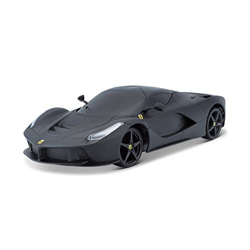 Maisto Tech R/C Ferrari LaFerrari: Ferngesteuertes Auto im Maßstab 1:24, 2,4 GHz, mit Pistolengriff-Steuerung, ab 5 Jahren, 20 cm, matt schwarz (581530-2) von Maisto