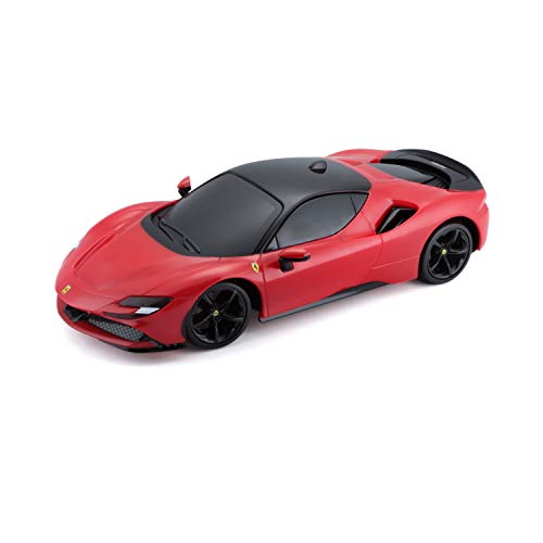 Maisto Tech R/C Ferrari SF90 Stradale: Ferngesteuertes Auto im Maßstab 1:24, 2,4 GHz, mit Pistolengriff-Steuerung, ab 5 Jahren, 20 cm, rot (581532) von Maisto