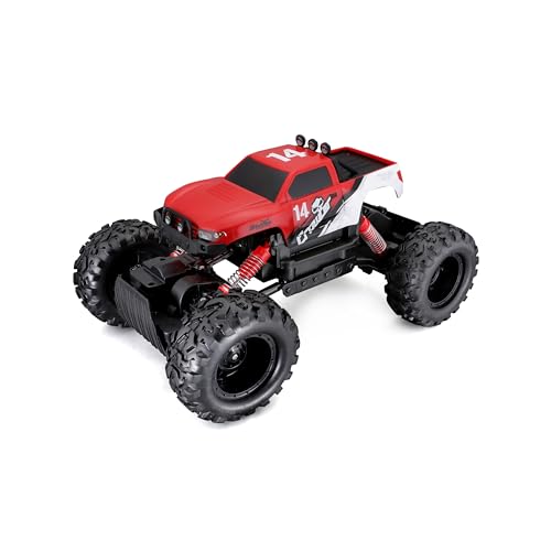 Maisto Tech R/C Rock Crawler: Ferngesteuertes Offroad-Fahrzeug, mit 2,4 GHz Frequenz, Allradantrieb und Pistolengriff-Fernsteuerung, ab 8 Jahren, 32 cm, schwarz (582746) von Maisto