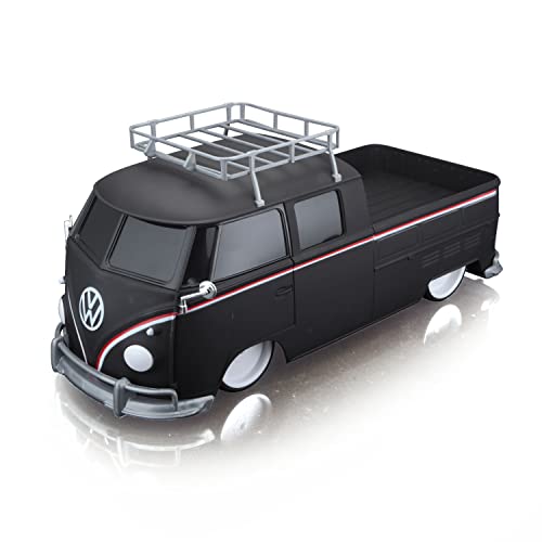 Maisto Tech R/C VW Bus T1 Pick-up: Ferngesteuertes Auto im Maßstab 1:16, 2,4 GHz Frequenz, mit Pistolengriff-Steuerung, ab 5 Jahren, 33 cm, Batterien Nicht enthalten, schwarz (582707) von Maisto