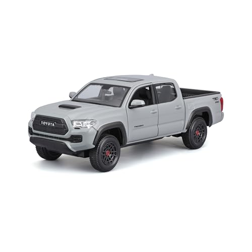 Maisto Toyota Tacoma TRD Pro: Modellauto im Maßstab 1:27, Türen beweglich, grau (532910) von Maisto