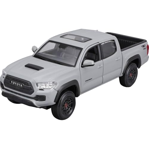 Maisto Toyota Tacoma TRD Pro: Modellauto im Maßstab 1:27, Türen beweglich, grau (532910) von Maisto