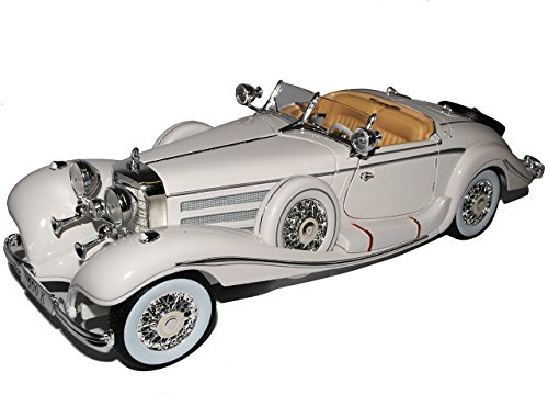 Mercedes-Benz 500k 500 K Maharadjah Weiss 1/18 Maisto Modellauto Modell Auto von koenig-tom