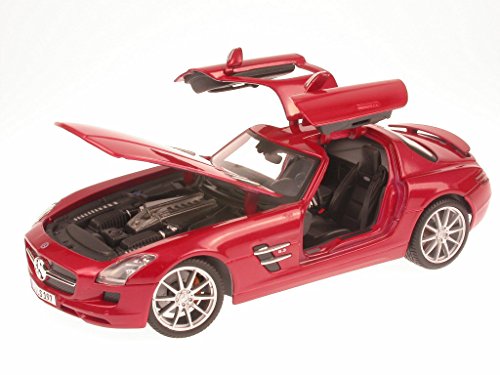 Mercedes C197 SLS AMG rot Modellauto Maisto 1:18 von koenig-tom