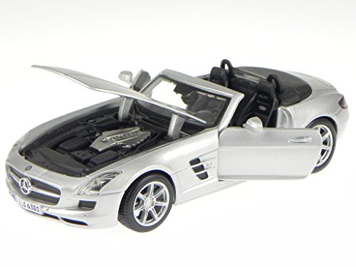 Mercedes SLS AMG Roadster silber Modellauto 31272 Maisto 1:24 von Maisto