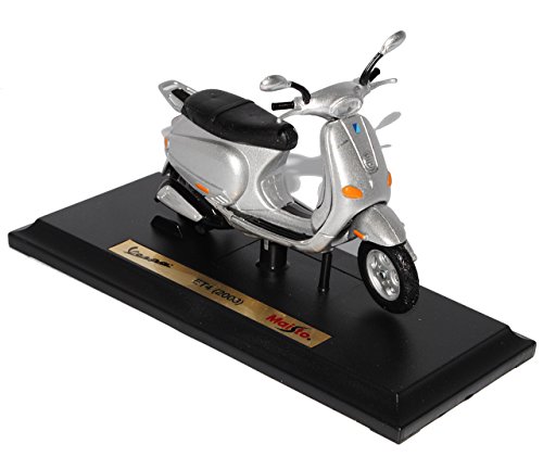 Maisto Vespa ET4 (2003) Silber, Motorrad Roller Modell 1:18 von koenig-tom