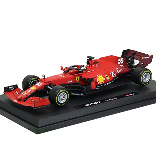 Bburago Maistro B18-16809S 1:18 F1 2021 SF21 Ferrari SAINZ, farblich Sortiert von Bburago