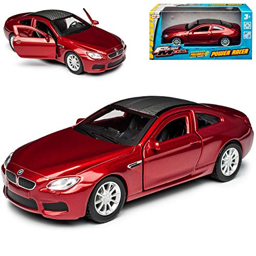 B-M-W 6er F13 Coupe Rot Metallic mit Dach in Karbon 3. Generation 2011-2018 ca 1/43 Modell Auto von Maito