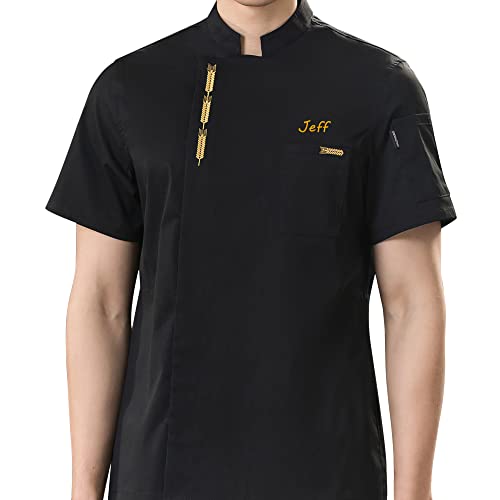 Individuell bestickte Chefkoch Uniformen von personalisierten Kurzarm Koch Mantel Hotel Küche Restaurant Chef Jacke von Maiukuoye