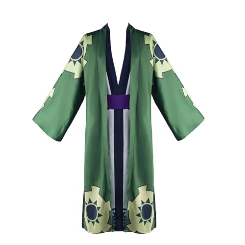 Kimono-Bademantel für Erwachsene, Cosplay-Kostüm, Anime-Umhang, Robe, Halloween-Outfit-Set, Grün , L von Maiukuoye