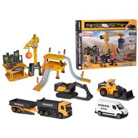 MAJORETTE 212050032 Creatix Construction Spielset + 5 Volvo Baufahrzeuge von Majorette