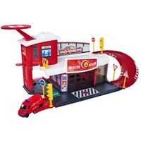 MAJORETTE 212050038 1:64 Creatix Rettungsstation + 1 Fahrzeug von Majorette