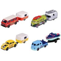 MAJORETTE 212055007 1:64 VW The Originals Trailer Asst., 4-fach sortiert von Majorette