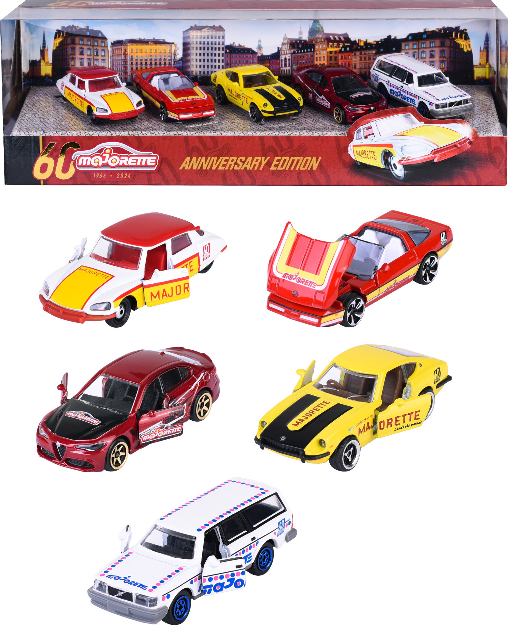 Majorette Anniversary Edition Autos 5er-Pack von Majorette