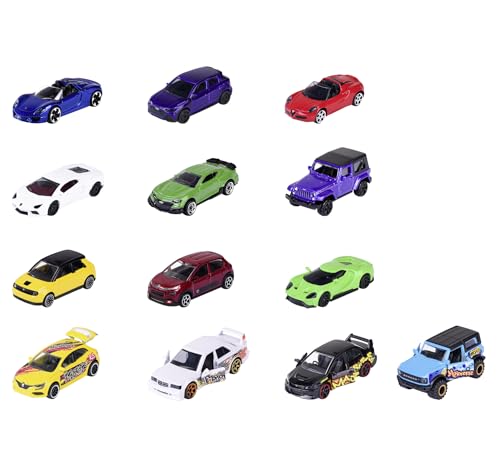 Majorette Auto-Set 9+4 Limited Edition 11 (13 Autos) - Mega-Pack mit 9 Street Cars und 4 Modellautos im Graffiti-Look, Spielzeugautos aus Metall für Sammler und Kinder ab 3 Jahre, je 7,5 cm von Majorette