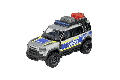 Majorette Auto Land Rover Defender 90 Police (12,5 cm) - großes Polizeiauto mit Metall-Kabine, Freilauf & Zubehör, Polizei-Spielzeug für Kinder ab 3 Jahre Majorette Auto Land Rover Defender 90 Police (12,5 cm) - großes Polizeiauto mit Metall-Kabine, Freilauf & Zubehör, Polizei-Spielzeug für Kinder ab 3 Jahre von Majorette