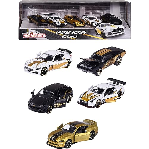 Majorette - Limited Edition 9 Geschenk-Set - 5 kleine Modellautos in Gold-Optik,für Kinder ab 3 Jahren,Spielzeugautos mit Freilauf und Federung,2 exklusiven Auto-Modellen, 212054031 Majorette - Limited Edition 9 Geschenk-Set - 5 kleine Modellautos in Gold-Optik,für Kinder ab 3 Jahren,Spielzeugautos mit Freilauf und Federung,2 exklusiven Auto-Modellen, 212054031 von Majorette