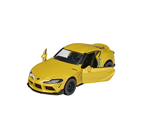 Majorette Premium Toyota Supra, Spielzeugauto, Freilauf, zu öffnende Teile, Federung, Sammelkarte, 1:64, 7,5 cm, gelb, für Kinder ab 3 Jahren Majorette Premium Toyota Supra, Spielzeugauto, Freilauf, zu öffnende Teile, Federung, Sammelkarte, 1:64, 7,5 cm, gelb, für Kinder ab 3 Jahren von Majorette